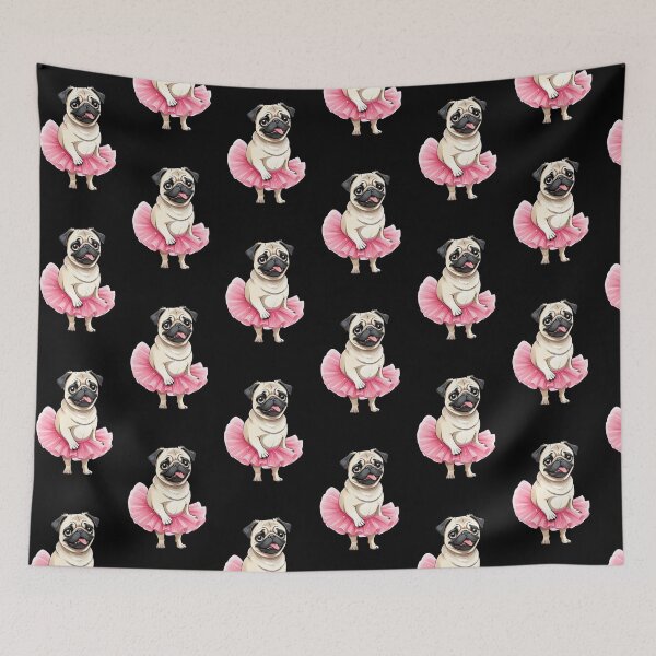 Item preview, Cute Pug in a Hot Pink Tutu designed and sold by Kazzasthings.