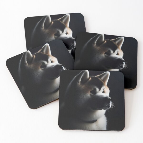 Artikelvorschau, Akita in Chiaroscuro Splendor entworfen und verkauft von PawspectCreate.