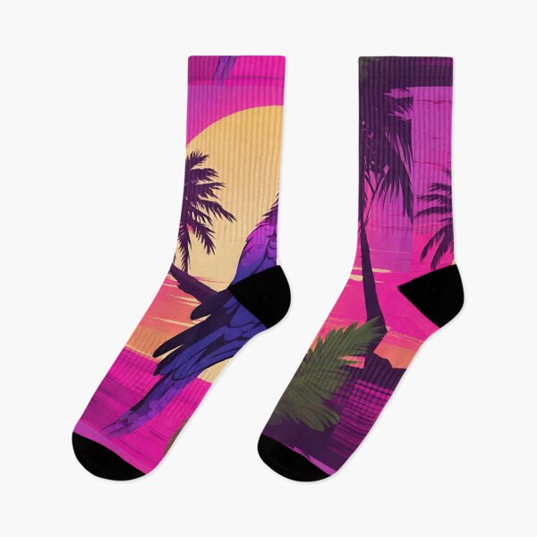Item preview, Copy of Parrot and palms at evening, sky fall of stars, exotic vibes designed and sold by Sugar Wisdom .
