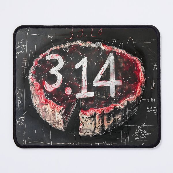Item preview, Exploring Pi in White on a Dark Canvas- An Intricate Masterpiece Inspired by Scientific Diagrams designed and sold by OlfactoART Studio.