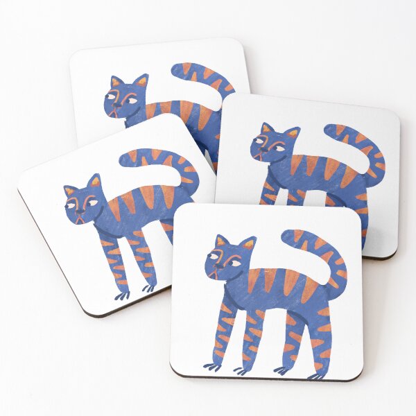 Item preview, Blue weird retro panther  designed and sold by Dailykindness.