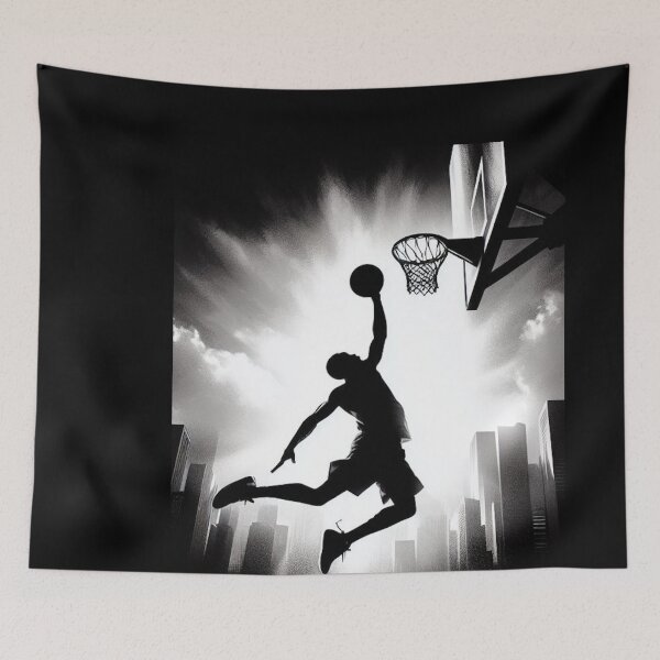 Item preview, Basketball player going to the basket designed and sold by Print-Forge.