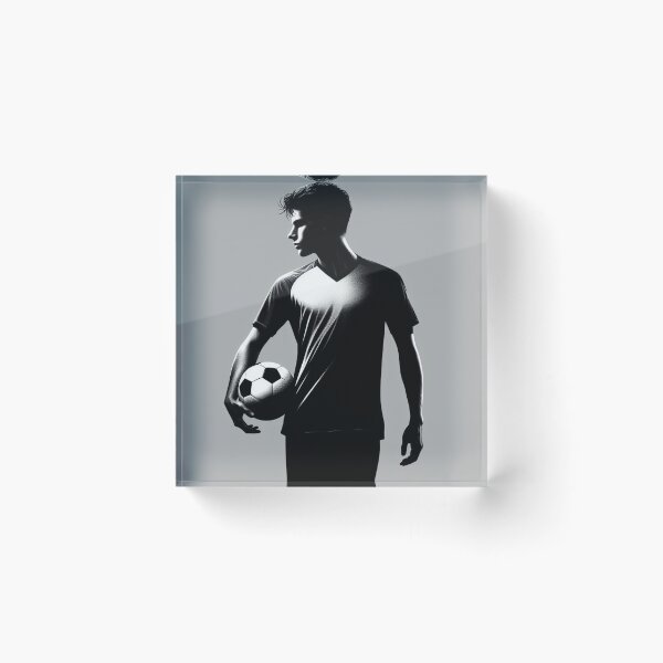 Item preview, Soccer Player Standing with Ball designed and sold by Print-Forge.