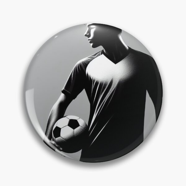 Item preview, Soccer Player Standing with Ball designed and sold by Print-Forge.