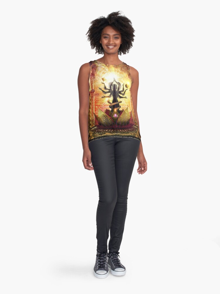 Alternate view of Temple of Scintillating Sights Sleeveless Top