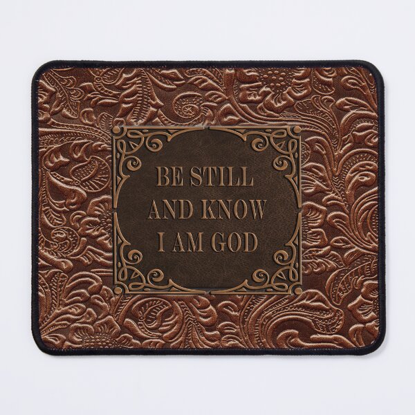 Item preview, Be still and know that I am God - Tooled Leather and Copper Accents designed and sold by whds.