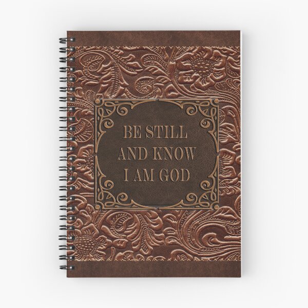 Item preview, Be still and know that I am God - Tooled Leather and Copper Accents designed and sold by whds.