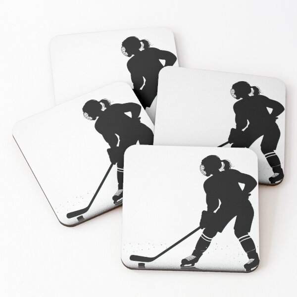 Item preview, Hockey player with puck designed and sold by Print-Forge.