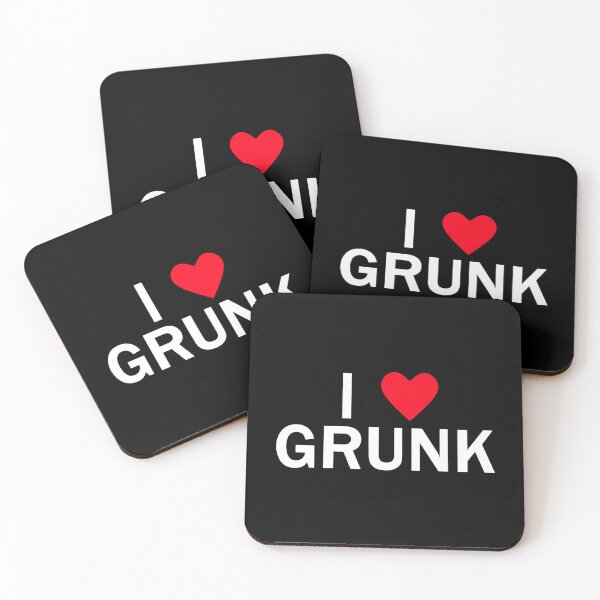 Item preview, I Heart Grunk I love Grunk design group (white text) designed and sold by Stone-Valley.