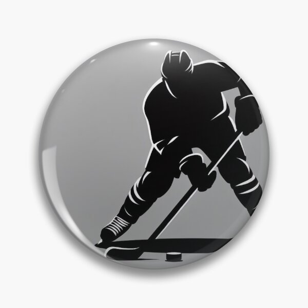 Item preview, Hockey player with puck designed and sold by Print-Forge.