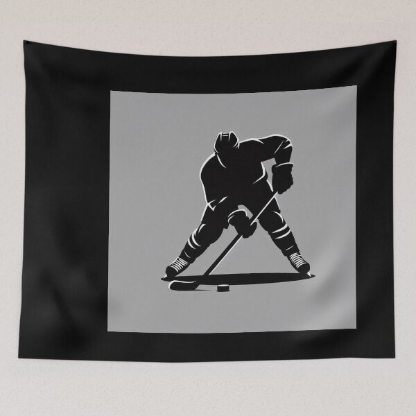 Item preview, Hockey player with puck designed and sold by Print-Forge.