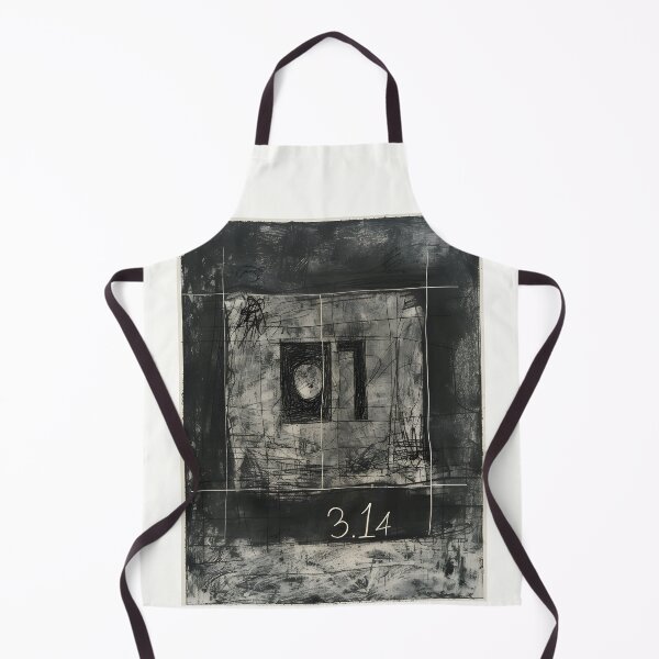 Item preview, Artistic Boldness- A Unique Pi Symbol Representation in Black Pencil and Paper Drawing designed and sold by OlfactoART Studio.