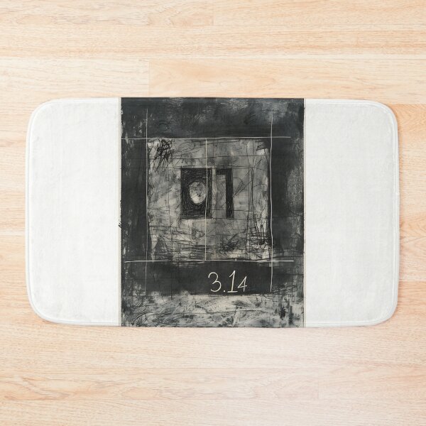 Item preview, Artistic Boldness- A Unique Pi Symbol Representation in Black Pencil and Paper Drawing designed and sold by OlfactoART Studio.