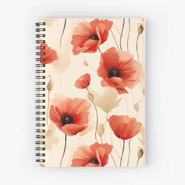 Artikelvorschau, Cottagecore Red Poppies Botanische Blumenpastell-Wildblumen entworfen und verkauft von fluffstuffgifts.