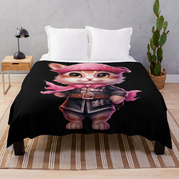 Item preview, Kawaii Pink Cat Pirate designed and sold by KawaiiArtStyle.
