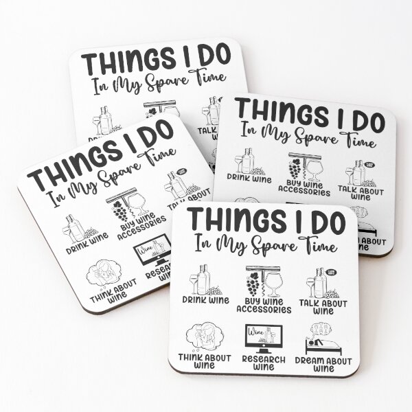 Item preview, Things I Do In My Spare Time Funny Wine Themed Vino Lover designed and sold by inkedtee.