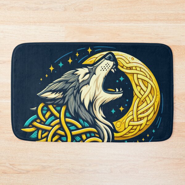 Item preview, Lunar Serenade: Wolf's Knotwork Anthem designed and sold by Animoodles.
