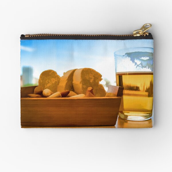 Bread and Beer Zipper Pouch
