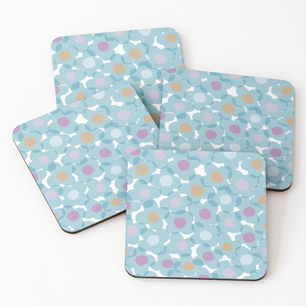 Item preview, Iconic Nordic Watercolor Blue Flowers designed and sold by Deutschic.