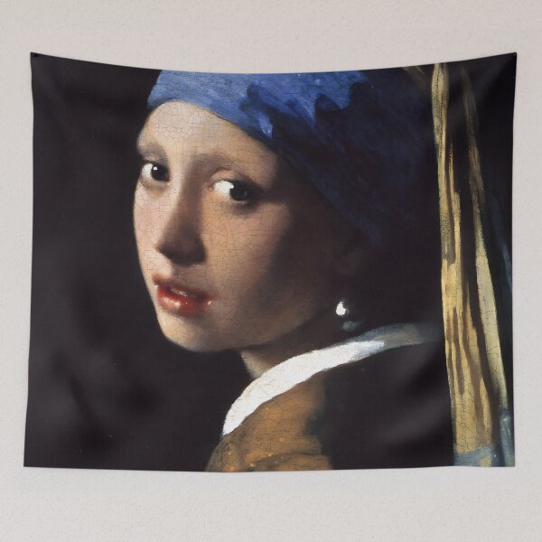 Item preview, The Girl With The Pearl Earring painting designed and sold by khumpa.