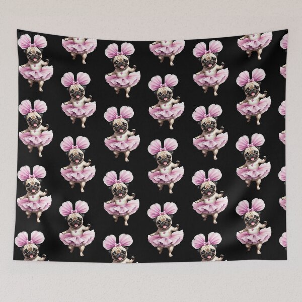 Item preview, Cute Pug in a Hot Pink Tutu designed and sold by Kazzasthings.