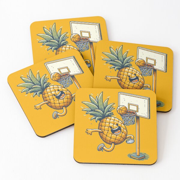 Item preview, Cute Kawaii Pineapple Fruit Dunk Basketball designed and sold by TomFrontierArt.