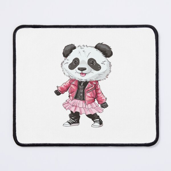 Item preview, Panda in a pink leather jacket designed and sold by Chugai.