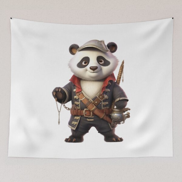 Item preview, Kawaii Panda Pirate designed and sold by KawaiiArtStyle.