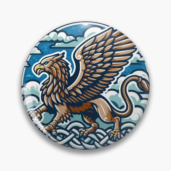 Item preview, Griffin's Flight: Knotwork Majesty in the Skies designed and sold by Animoodles.