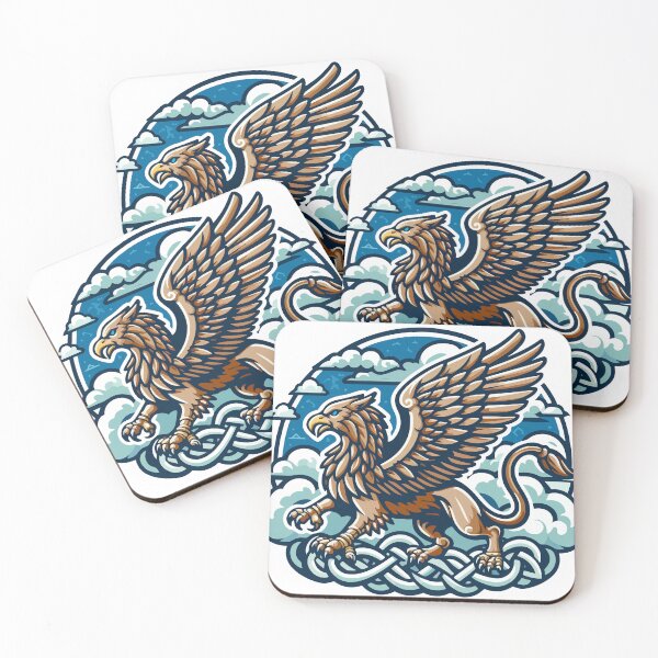 Item preview, Griffin's Flight: Knotwork Majesty in the Skies designed and sold by Animoodles.