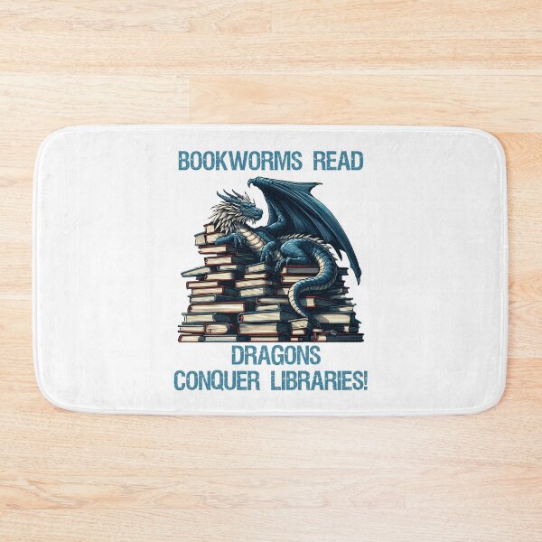 Item preview, Blue Dragon on the pile of books designed and sold by Irbisinthebox.