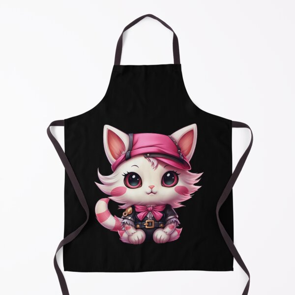Item preview, Kawaii Pink Cat Pirate designed and sold by KawaiiArtStyle.