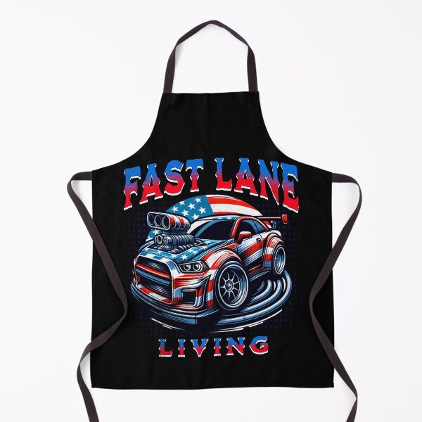 Item preview, Fast Lane Living USA American Flag Racecar Car Racing Motorsports Race Car American designed and sold by CarantinedChaos.
