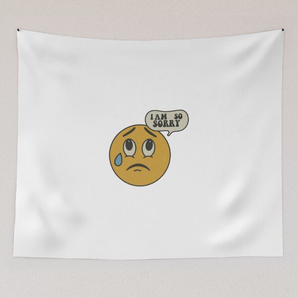 Item preview, " I am so sorry emoji ". crying emoji face designed and sold by Obinne.