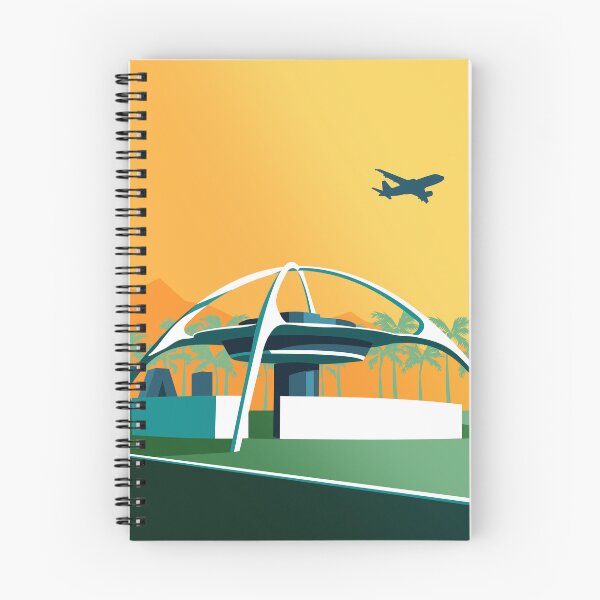 Item preview, LAX Theme Building_Vintage Color designed and sold by Architecture Posters.