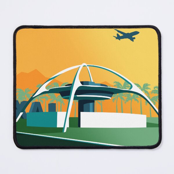 Item preview, LAX Theme Building_Vintage Color designed and sold by Architecture Posters.