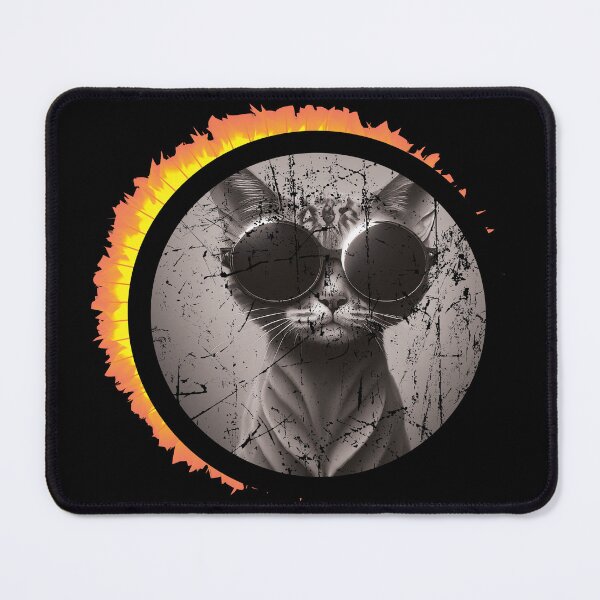 Item preview, Solar Eclipse 2024 Cat Wearing Solar Eclipse Glasses designed and sold by Slassyat.