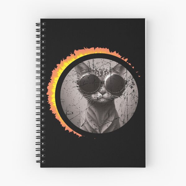 Item preview, Solar Eclipse 2024 Cat Wearing Solar Eclipse Glasses designed and sold by Slassyat.