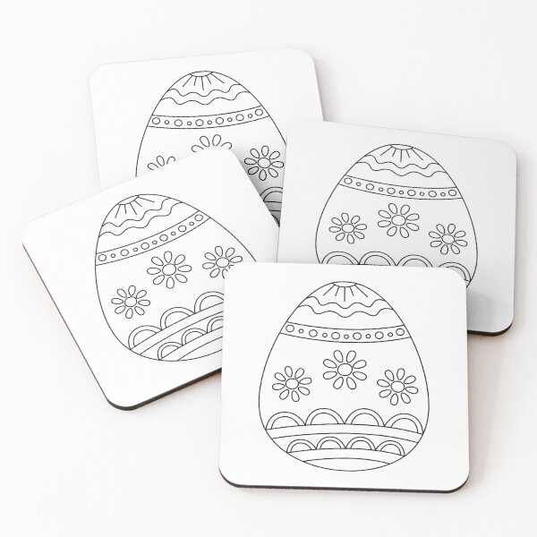 Item preview, Easter Egg Doodle Drawing Print. Cute Easter Egg with Ornament. designed and sold by AnnaVioletStore.