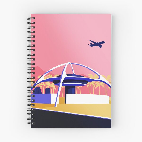 Item preview, LAX Theme Building_Pink designed and sold by Architecture Posters.