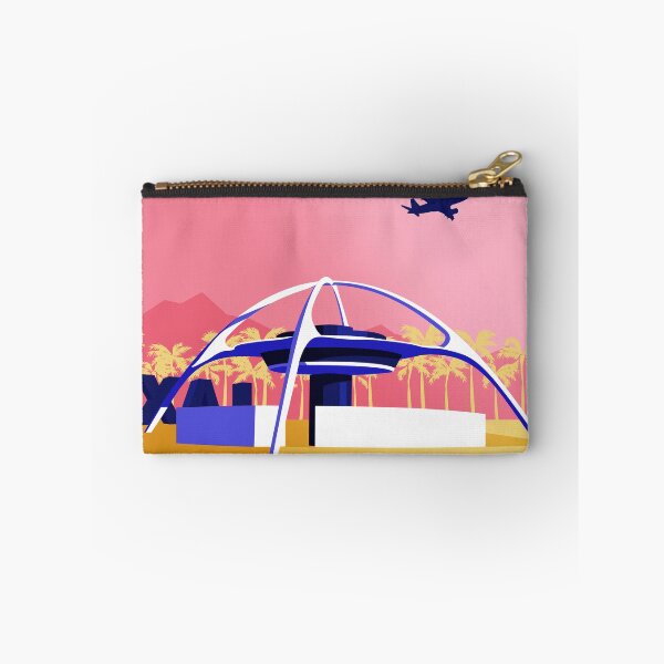 Item preview, LAX Theme Building_Pink designed and sold by Architecture Posters.