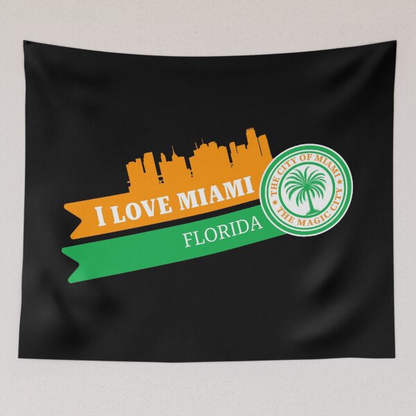 Item preview, I Love Miami - Palm Tree, Coat of Arms, Miami Skyline designed and sold by patriotwardrobe.