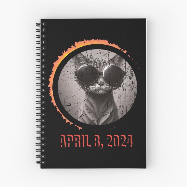 Item preview, Solar Eclipse 2024 Cat Wearing Solar Eclipse Glasses designed and sold by Slassyat.