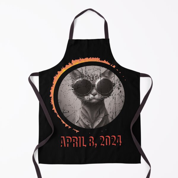 Item preview, Solar Eclipse 2024 Cat Wearing Solar Eclipse Glasses designed and sold by Slassyat.