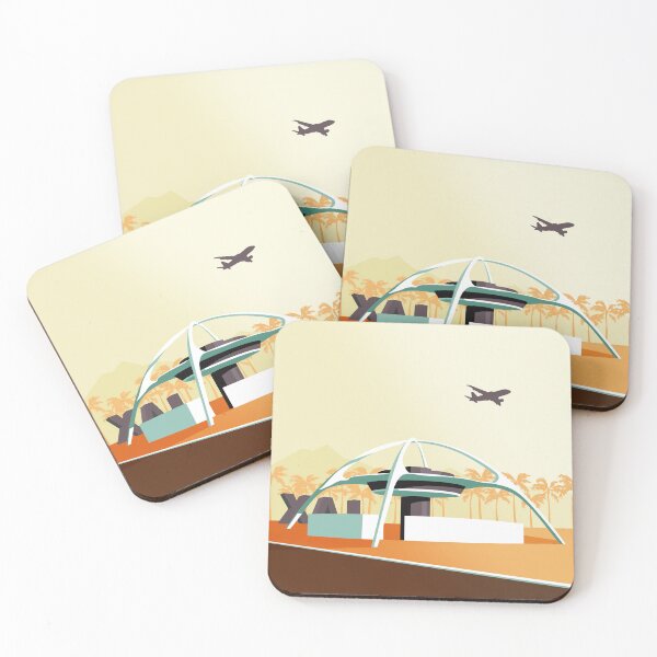 Item preview, LAX Theme Building_Vintage 2 designed and sold by Architecture Posters.