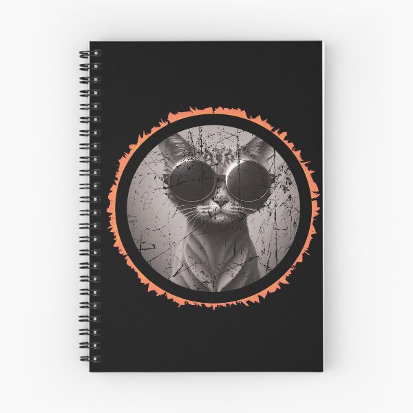 Item preview, Solar Eclipse 2024 Cat Wearing Solar Eclipse Glasses designed and sold by Slassyat.