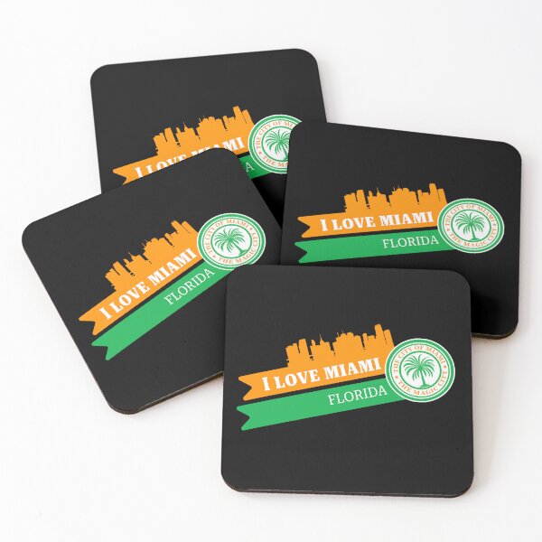 Item preview, I Love Miami - Palm Tree, Coat of Arms, Miami Skyline designed and sold by patriotwardrobe.