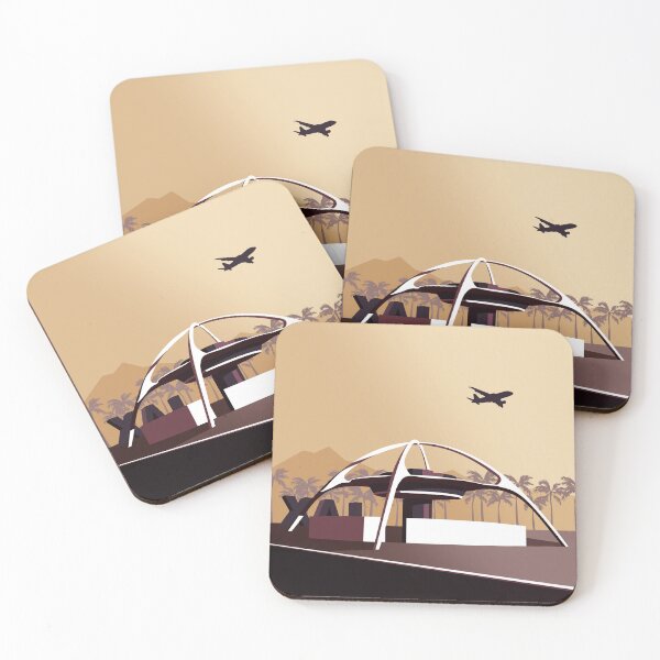 Item preview, LAX Theme Building_Sepia designed and sold by Architecture Posters.