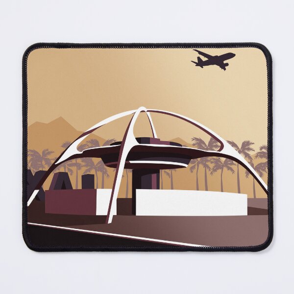 Item preview, LAX Theme Building_Sepia designed and sold by Architecture Posters.