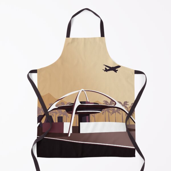 Item preview, LAX Theme Building_Sepia designed and sold by Architecture Posters.